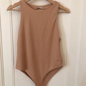 Beige/nude Zara body suit